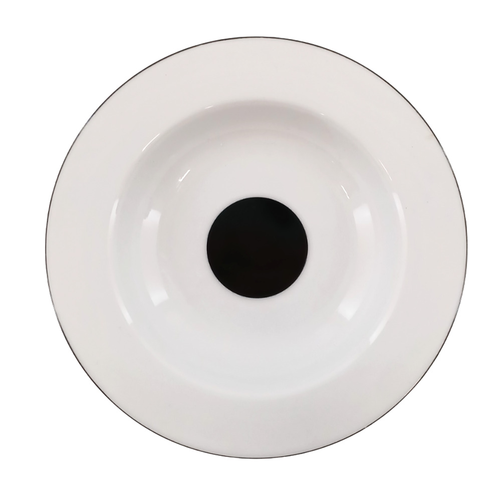 Sasaki Lightning Fine China Rim Soup Bowl Andree Putman Made in Japan 9"